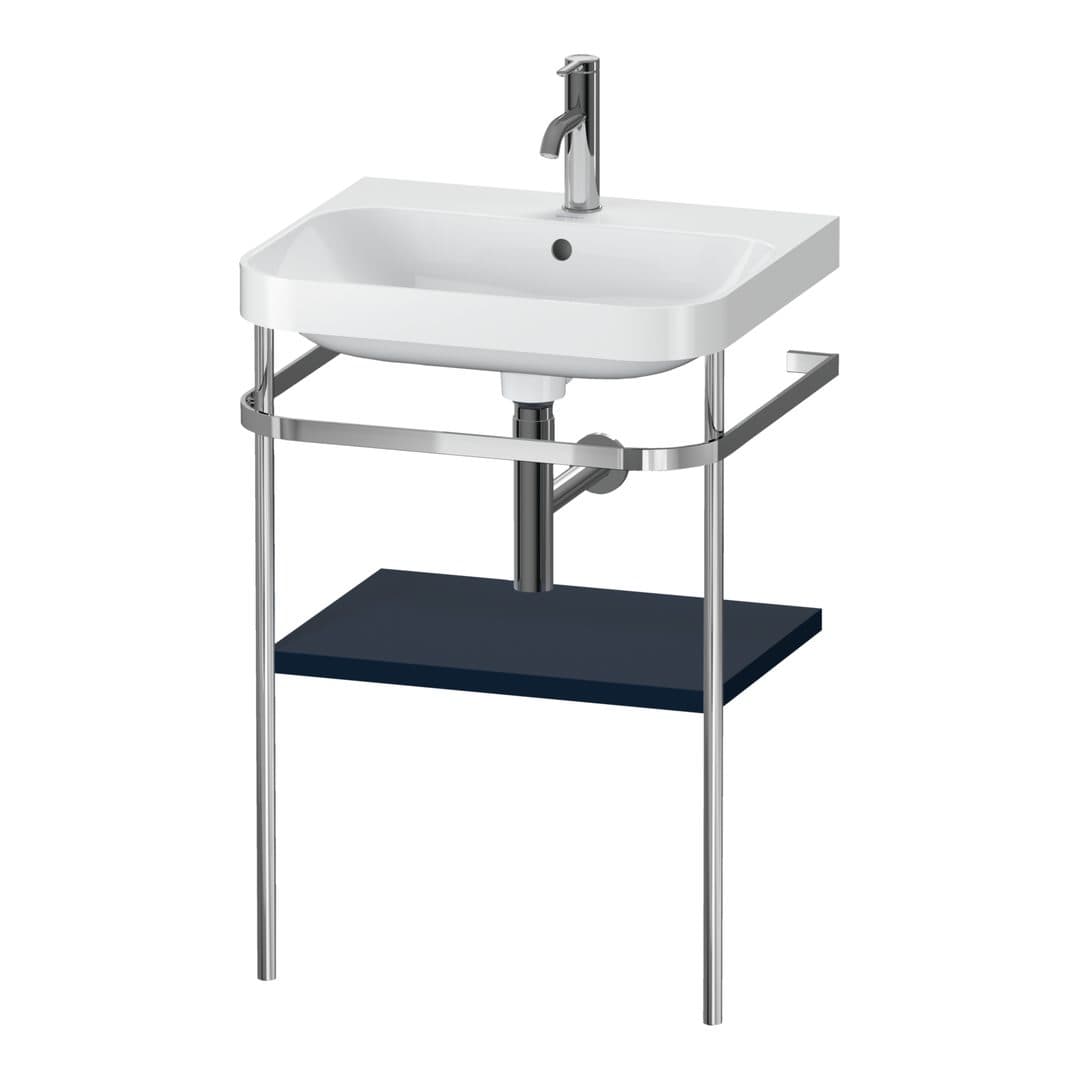 Duravit Happy D.2 – Βάση Νιπτήρα – 575 mm, με νιπτήρα, νιπτήρας κέντρο, έκδοση O – Night blue Satin Matt, Lacquer (HP4835O9898)