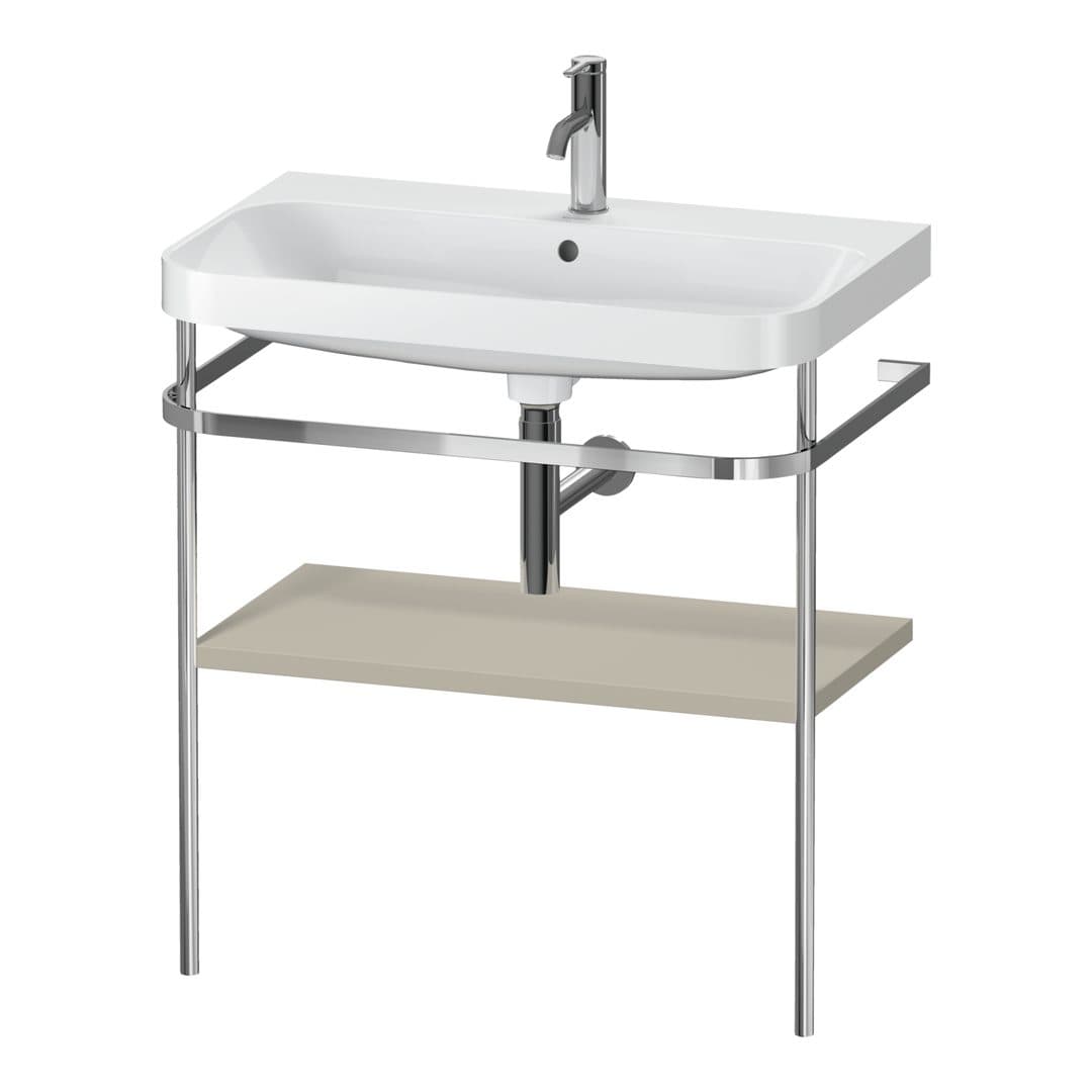Duravit Happy D.2 – Βάση Νιπτήρα – 775 mm, με νιπτήρα, νιπτήρας κέντρο, έκδοση O – Taupe Satin Matt, Lacquer (HP4837O6060)