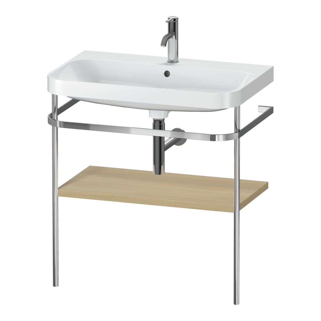 Duravit Happy D.2 – Βάση Νιπτήρα – 775 mm, με νιπτήρα, νιπτήρας κέντρο, έκδοση O – Mediterranean oak Matt, Real wood veneer (HP4837O7171)