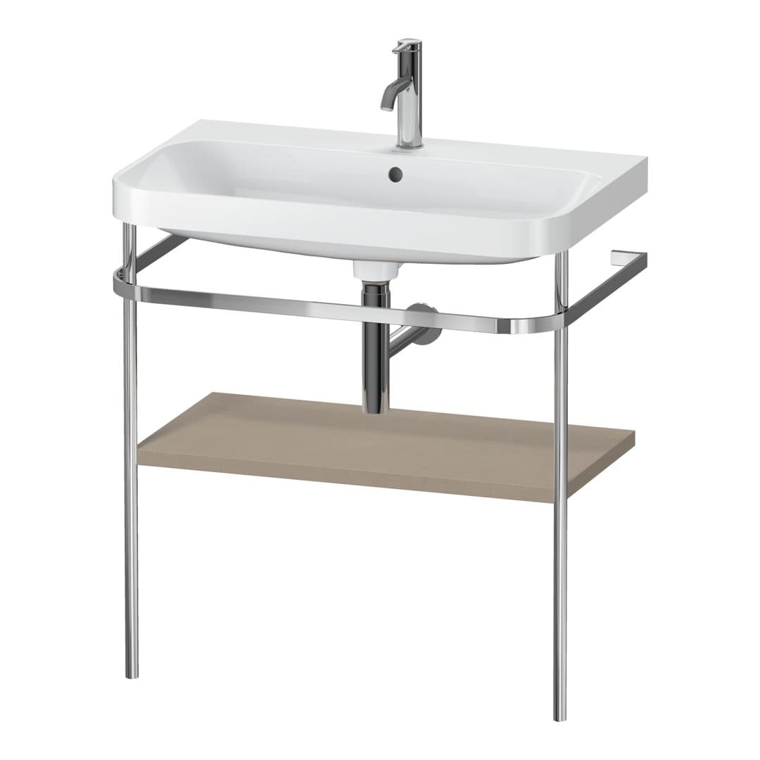 Duravit Happy D.2 – Βάση Νιπτήρα – 775 mm, με νιπτήρα, νιπτήρας κέντρο, έκδοση O – Linen Matt, Decor (HP4837O7575)