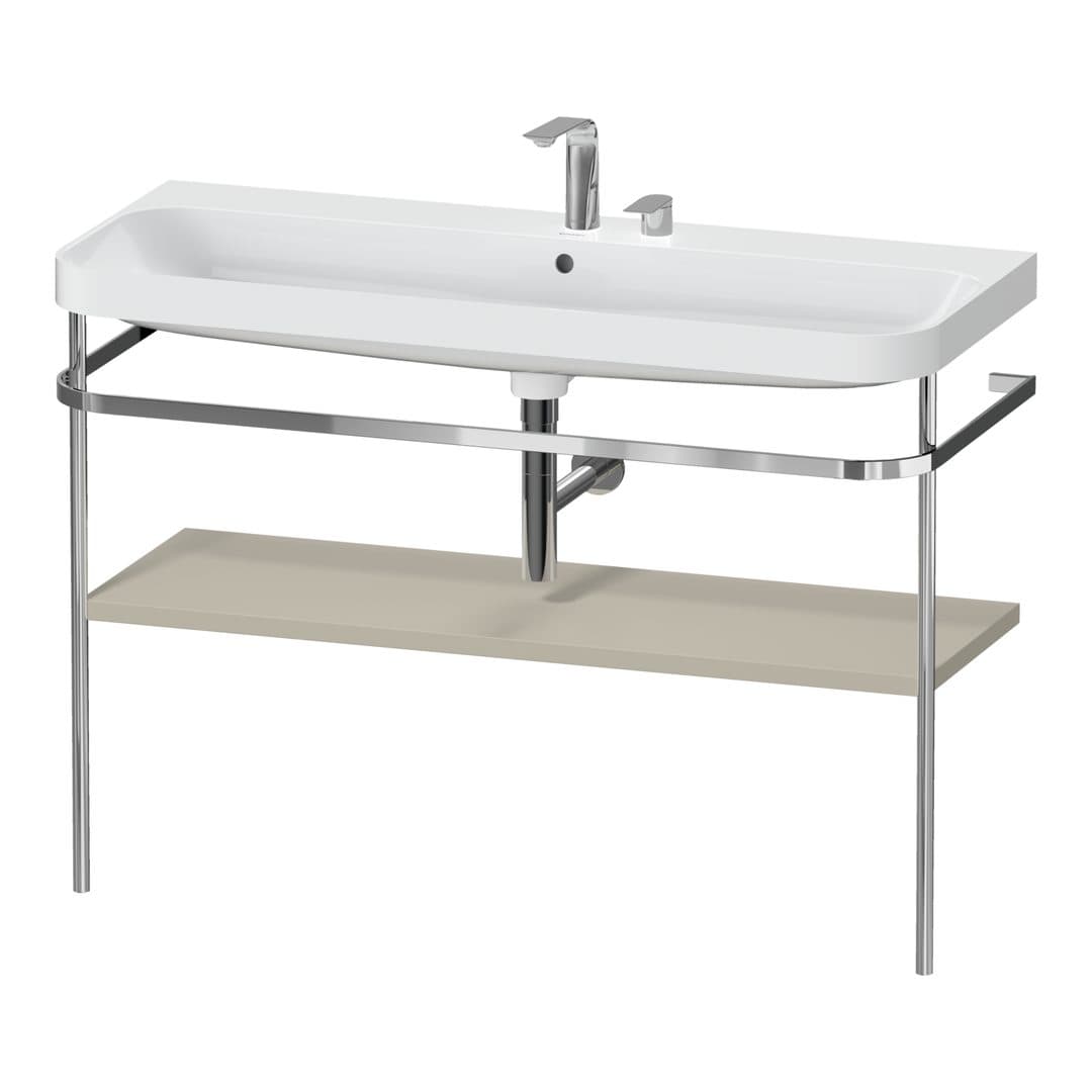Duravit Happy D.2 – Βάση Νιπτήρα – 1175 mm, με νιπτήρα, νιπτήρας κέντρο, έκδοση E – Taupe Satin Matt, Lacquer (HP4839E60600000)