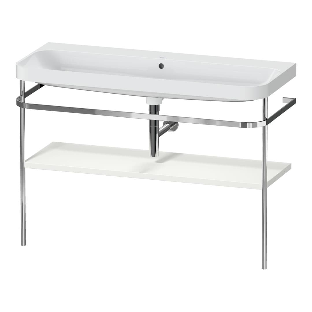 Duravit Happy D.2 – Βάση Νιπτήρα – 1175 mm, με νιπτήρα, νιπτήρας κέντρο, έκδοση N – Nordic white Satin Matt, Lacquer (HP4839N39390000)