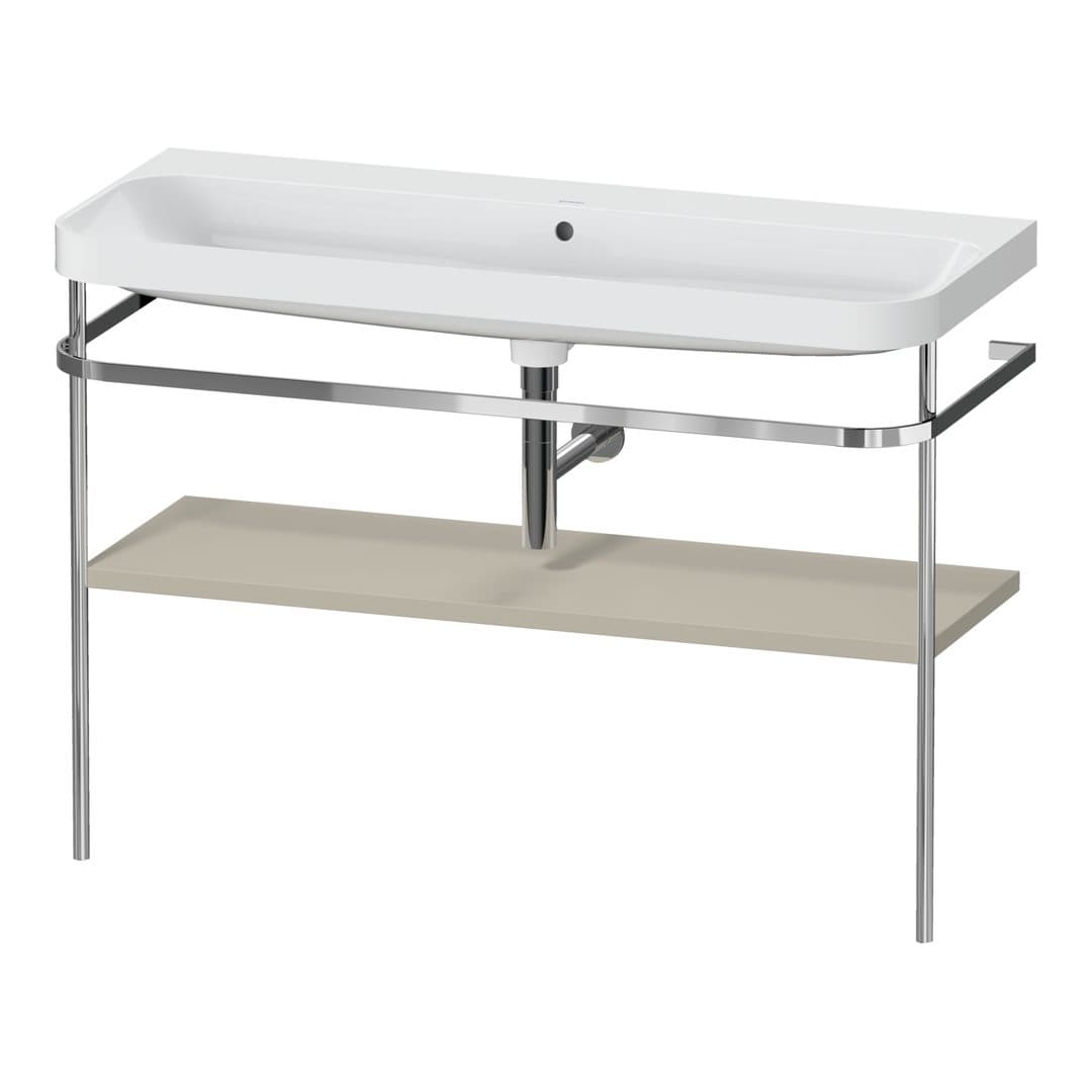 Duravit Happy D.2 – Βάση Νιπτήρα – 1175 mm, με νιπτήρα, νιπτήρας κέντρο, έκδοση N – Taupe Satin Matt, Lacquer (HP4839N60600000)