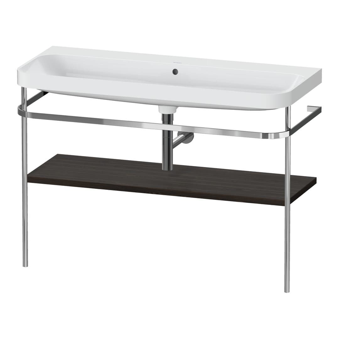 Duravit Happy D.2 – Βάση Νιπτήρα – 1175 mm, με νιπτήρα, νιπτήρας κέντρο, έκδοση N – Brushed walnut Matt, Real wood veneer (HP4839N69690000)