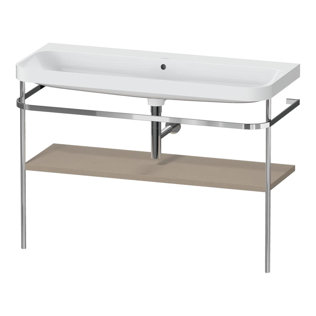 Duravit Happy D.2 – Βάση Νιπτήρα – 1175 mm, με νιπτήρα, νιπτήρας κέντρο, έκδοση N – Linen Matt, Decor (HP4839N75750000)