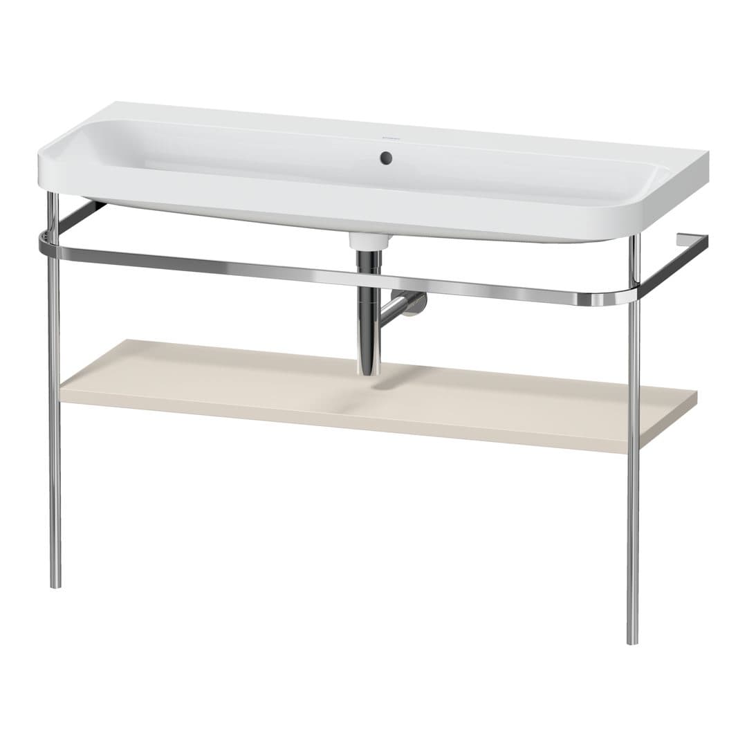 Duravit Happy D.2 – Βάση Νιπτήρα – 1175 mm, με νιπτήρα, έκδοση N – Taupe Super Matt, Decor (HP4839N83830000)