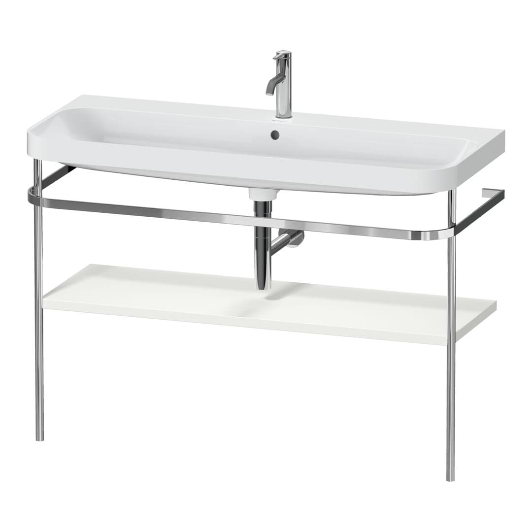 Duravit Happy D.2 – Βάση Νιπτήρα – 1175 mm, με νιπτήρα, νιπτήρας κέντρο, έκδοση O, μοντέλο HP4839 – Nordic white Satin Matt, Lacquer (HP4839O39390000)