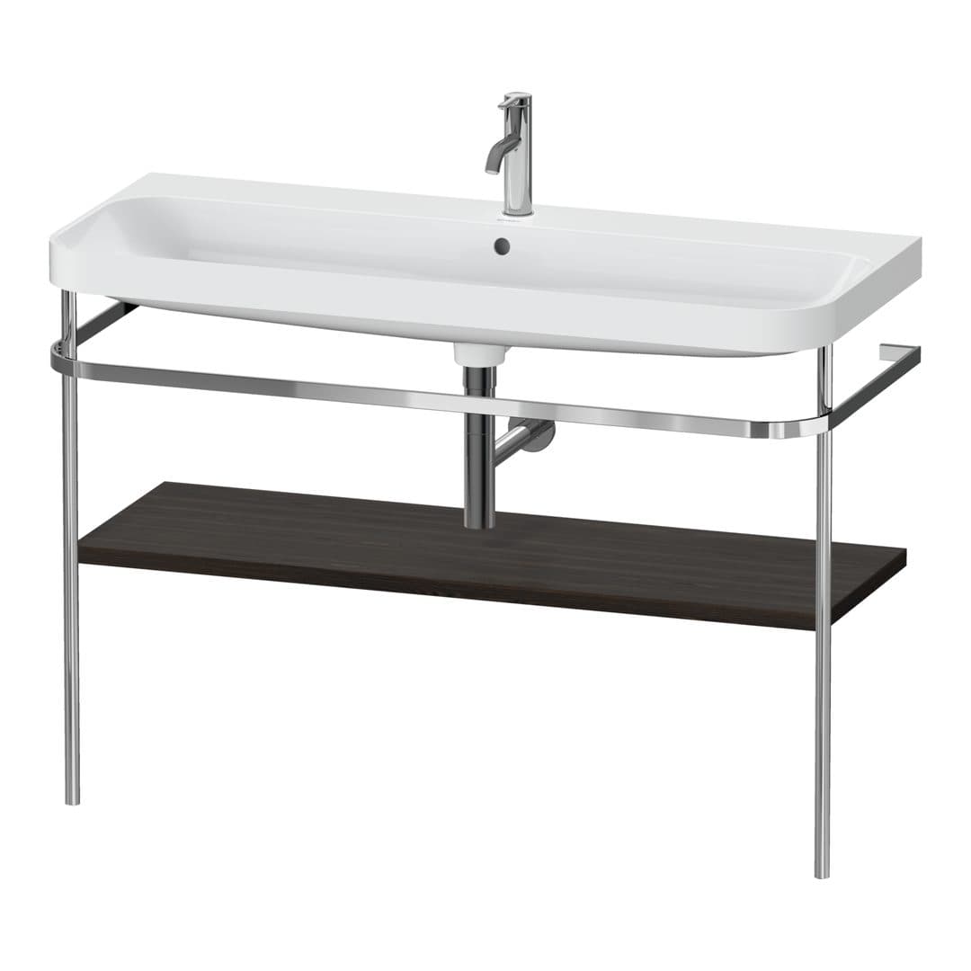 Duravit Happy D.2 – Βάση Νιπτήρα – 1175 mm, με νιπτήρα, νιπτήρας κέντρο, έκδοση O, μοντέλο HP4839 – Brushed walnut Matt, Real wood veneer (HP4839O69690000)