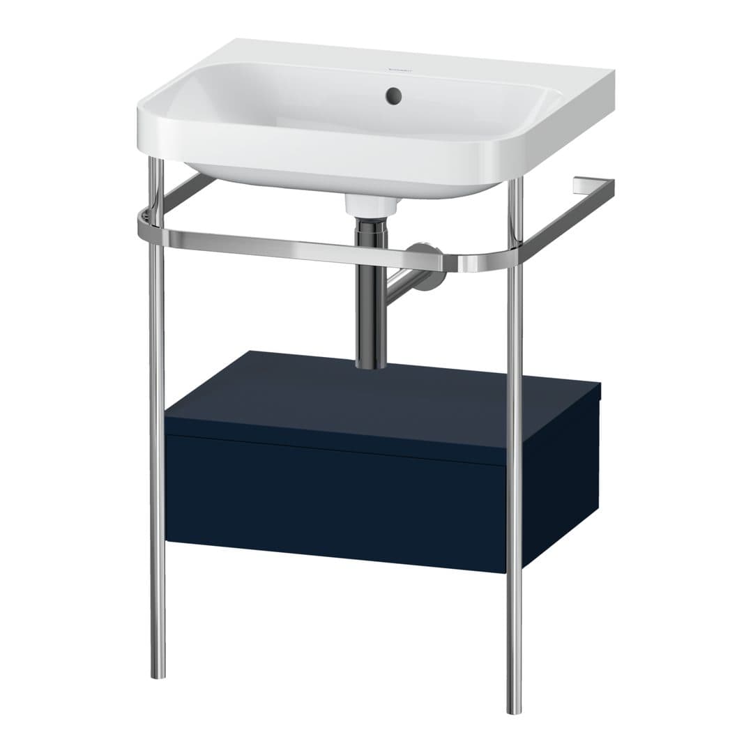 Duravit Happy D.2 – Βάση Νιπτήρα – 575 mm, με νιπτήρα, με συρτάρι, 1 συρτάρι, νιπτήρας κέντρο, έκδοση N, μοντέλο HP4840 – Night blue Satin Matt, Lacquer (HP4840N9898)