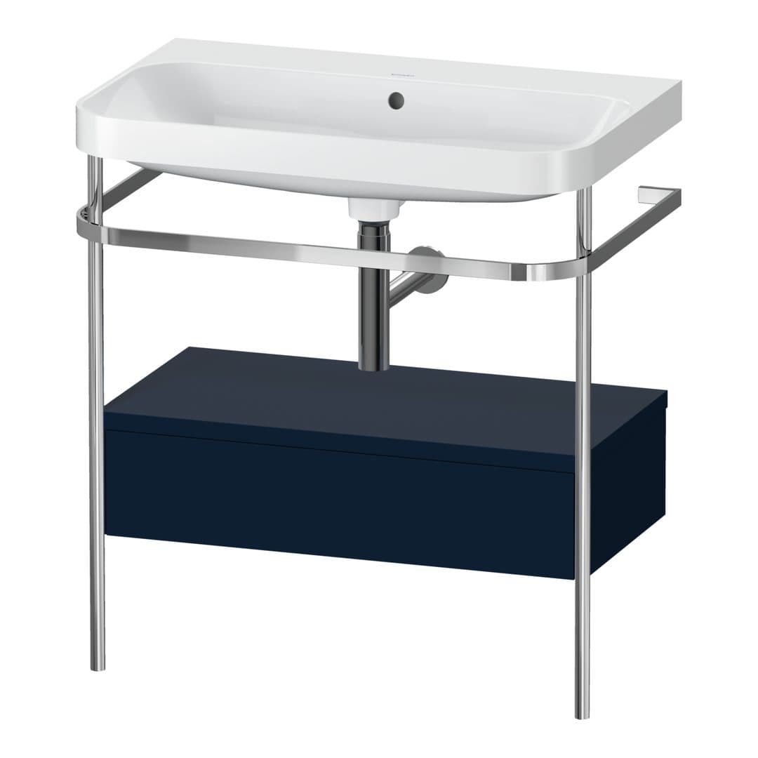 Duravit Happy D.2 – Βάση Νιπτήρα – 775 mm, με νιπτήρα, με συρτάρι, 1 συρτάρι, νιπτήρας κέντρο, έκδοση N, μοντέλο HP4842 – Night blue Satin Matt, Lacquer (HP4842N9898)