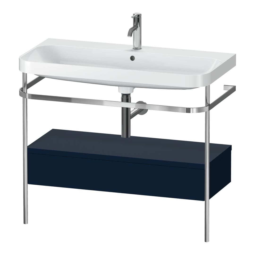 Duravit Happy D.2 – Βάση Νιπτήρα – 975 mm, με νιπτήρα, με συρτάρι, 1 συρτάρι, νιπτήρας κέντρο, έκδοση O, μοντέλο HP4843 – Night blue Satin Matt, Lacquer (HP4843O9898)