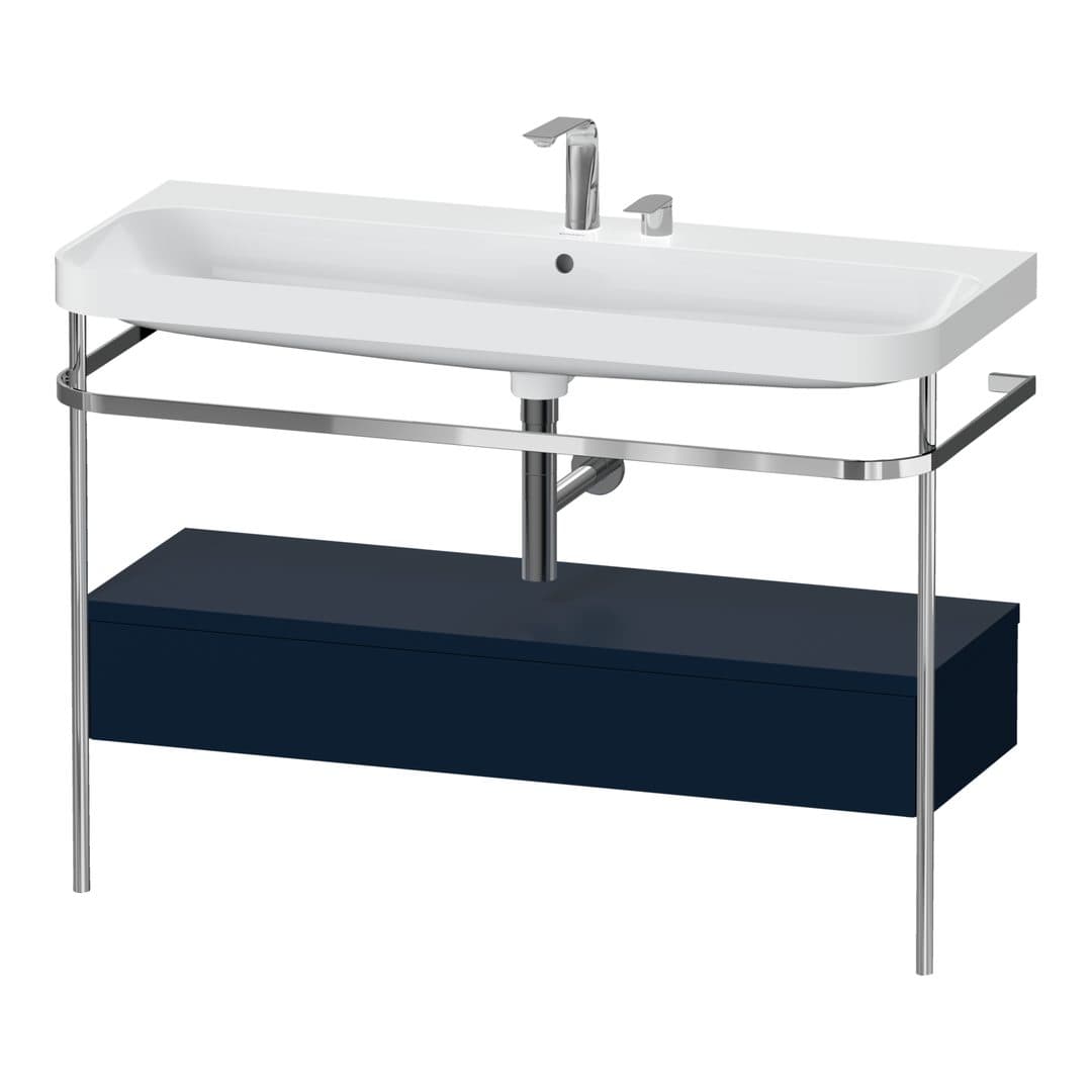 Duravit Happy D.2 – Βάση Νιπτήρα – 1175 mm, με νιπτήρα, με συρτάρι, 1 συρτάρι, νιπτήρας κέντρο, έκδοση E, μοντέλο HP4844 – Night blue Satin Matt, Lacquer (HP4844E98980000)