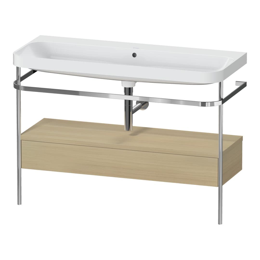 Duravit Happy D.2 – Βάση Νιπτήρα – 1175 mm, με νιπτήρα, με συρτάρι, 1 συρτάρι, νιπτήρας κέντρο, έκδοση N, μοντέλο HP4844 – Mediterranean oak Matt, Real wood veneer (HP4844N71710000)