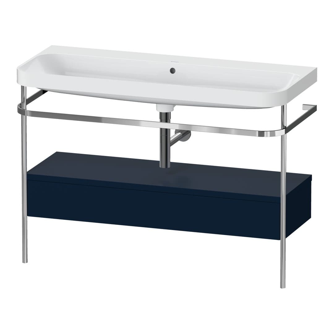 Duravit Happy D.2 – Βάση Νιπτήρα – 1175 mm, με νιπτήρα, με συρτάρι, 1 συρτάρι, νιπτήρας κέντρο, έκδοση N, μοντέλο HP4844 – Night blue Satin Matt, Lacquer (HP4844N98980000)