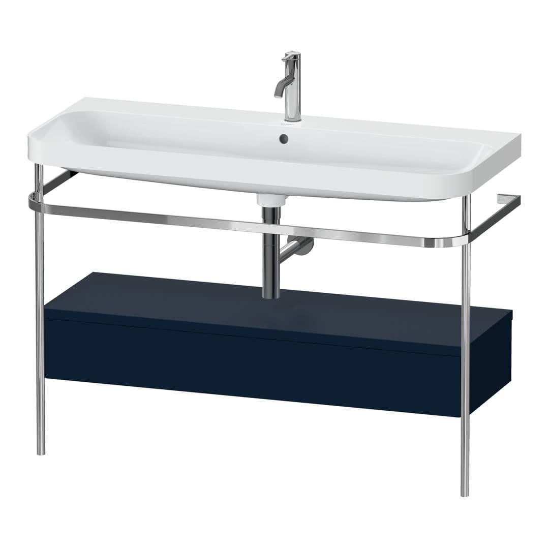 Duravit Happy D.2 – Βάση Νιπτήρα – 1175 mm, με νιπτήρα, με συρτάρι, 1 συρτάρι, νιπτήρας κέντρο, έκδοση O, μοντέλο HP4844 – Night blue Satin Matt, Lacquer (HP4844O98980000)