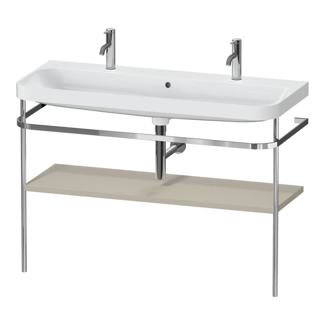 Duravit Happy D.2 – Βάση Νιπτήρα – 1175 mm, με νιπτήρα, νιπτήρας κέντρο, έκδοση O, μοντέλο HP4849 – Taupe Satin Matt, Lacquer (HP4849O60600000)