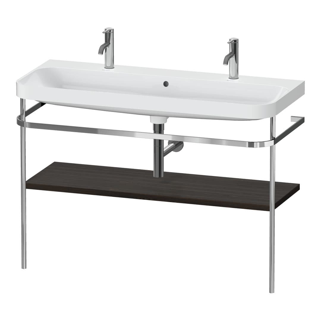 Duravit Happy D.2 – Βάση Νιπτήρα – 1175 mm, με νιπτήρα, νιπτήρας κέντρο, έκδοση O, μοντέλο HP4849 – Brushed walnut Matt, Real wood veneer (HP4849O69690000)