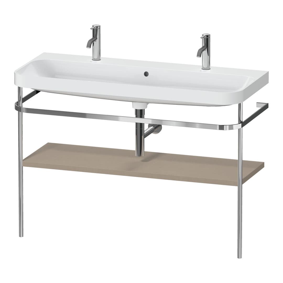 Duravit Happy D.2 – Βάση Νιπτήρα – 1175 mm, με νιπτήρα, νιπτήρας κέντρο, έκδοση O, μοντέλο HP4849 – Linen Matt, Decor (HP4849O75750000)
