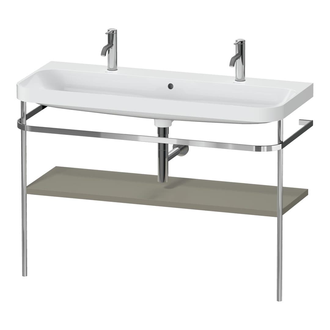 Duravit Happy D.2 – Βάση Νιπτήρα – 1175 mm, με νιπτήρα, νιπτήρας κέντρο, έκδοση O, μοντέλο HP4849 – Stone grey Satin Matt, Lacquer (HP4849O92920000)