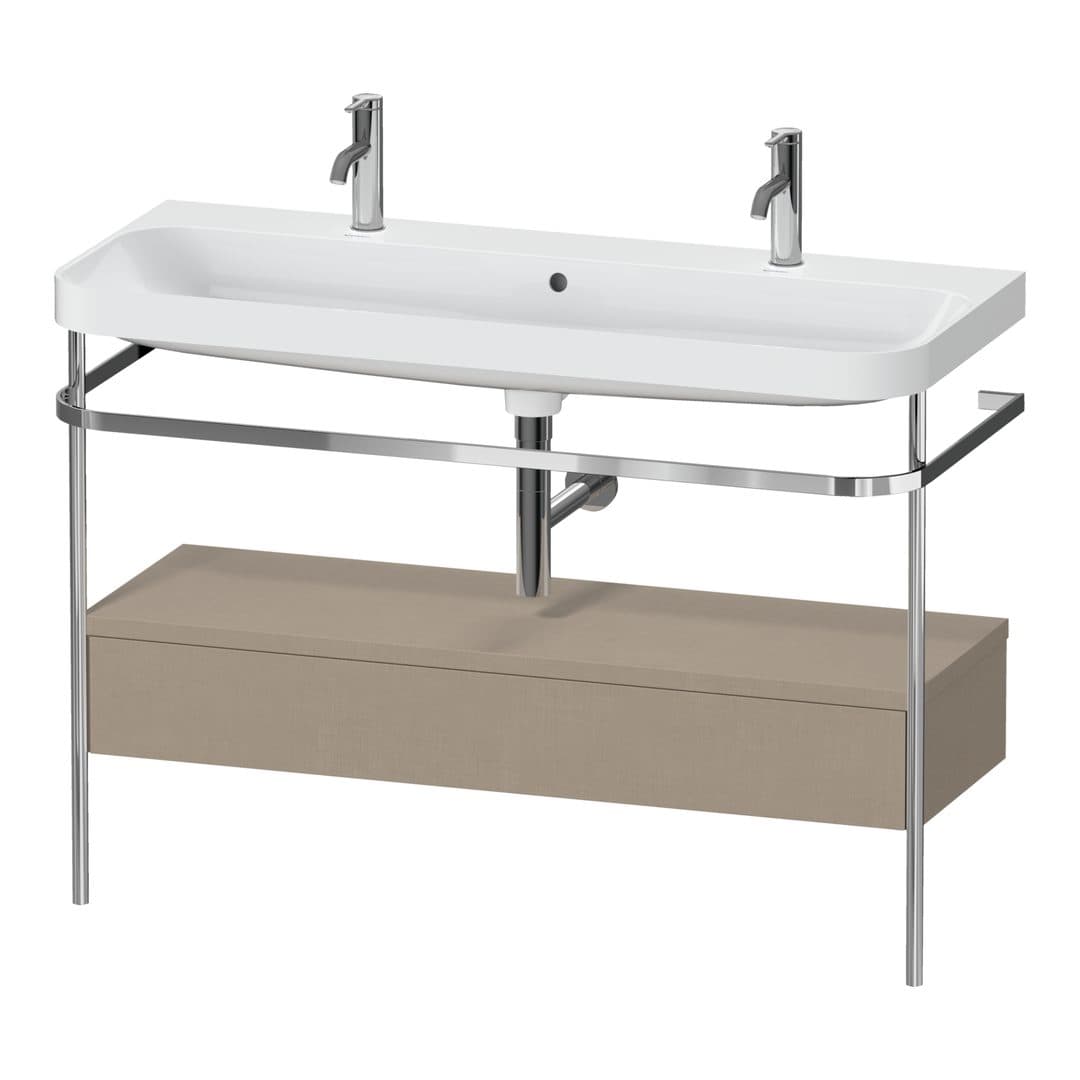 Duravit Happy D.2 – Βάση Νιπτήρα – 1175 mm, με νιπτήρα, με συρτάρι, 1 συρτάρι, νιπτήρας κέντρο, έκδοση O, μοντέλο HP4854 – Linen Matt, Decor (HP4854O75750000)