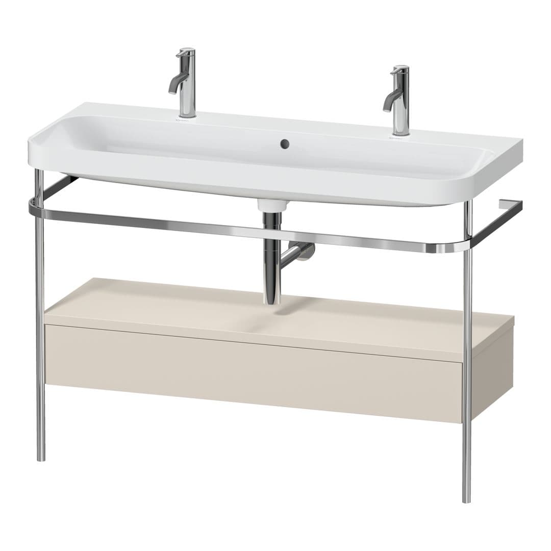 Duravit Happy D.2 – Βάση Νιπτήρα – 1175 mm, με νιπτήρα, με συρτάρι, 1 συρτάρι, έκδοση O, μοντέλο HP4854 – Taupe Super Matt, Decor (HP4854O83830000)