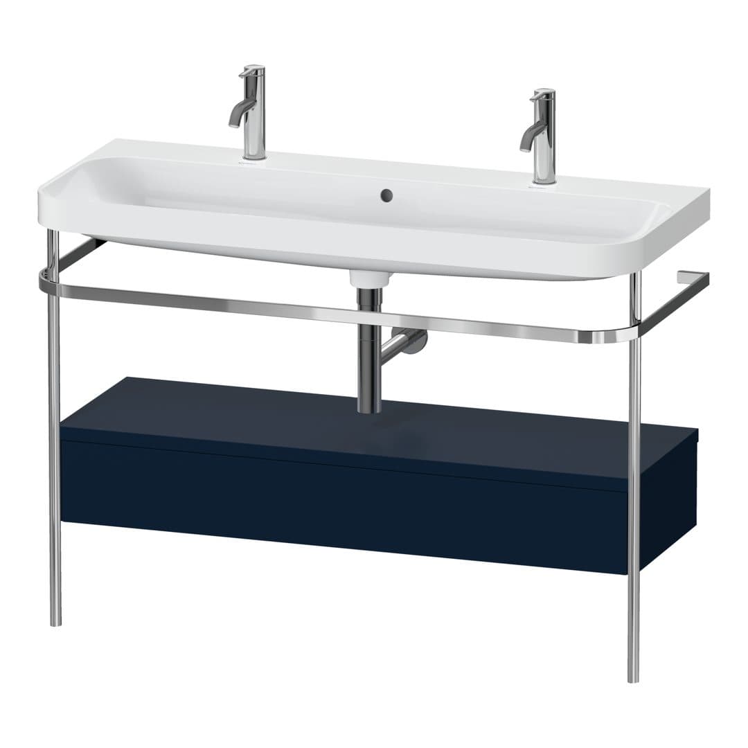 Duravit Happy D.2 – Βάση Νιπτήρα – 1175 mm, με νιπτήρα, με συρτάρι, 1 συρτάρι, νιπτήρας κέντρο, έκδοση O, μοντέλο HP4854 – Night blue Satin Matt, Lacquer (HP4854O98980000)