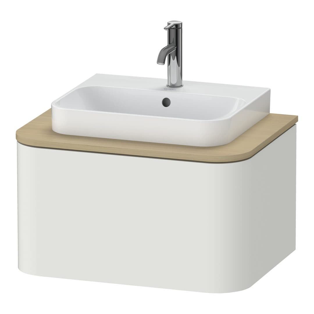 Duravit Happy D.2 – Έπιπλο Νιπτήρα – 650 mm, για κονσόλα, 1 συρτάρι, νιπτήρας κέντρο – Nordic white Satin Matt, Lacquer (HP494003939)