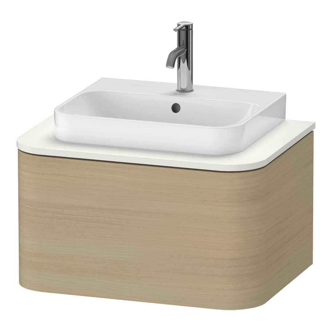 Duravit Happy D.2 – Έπιπλο Νιπτήρα – 650 mm, για κονσόλα, 1 συρτάρι, νιπτήρας κέντρο – Mediterranean oak Matt, Real wood veneer (HP494007171)