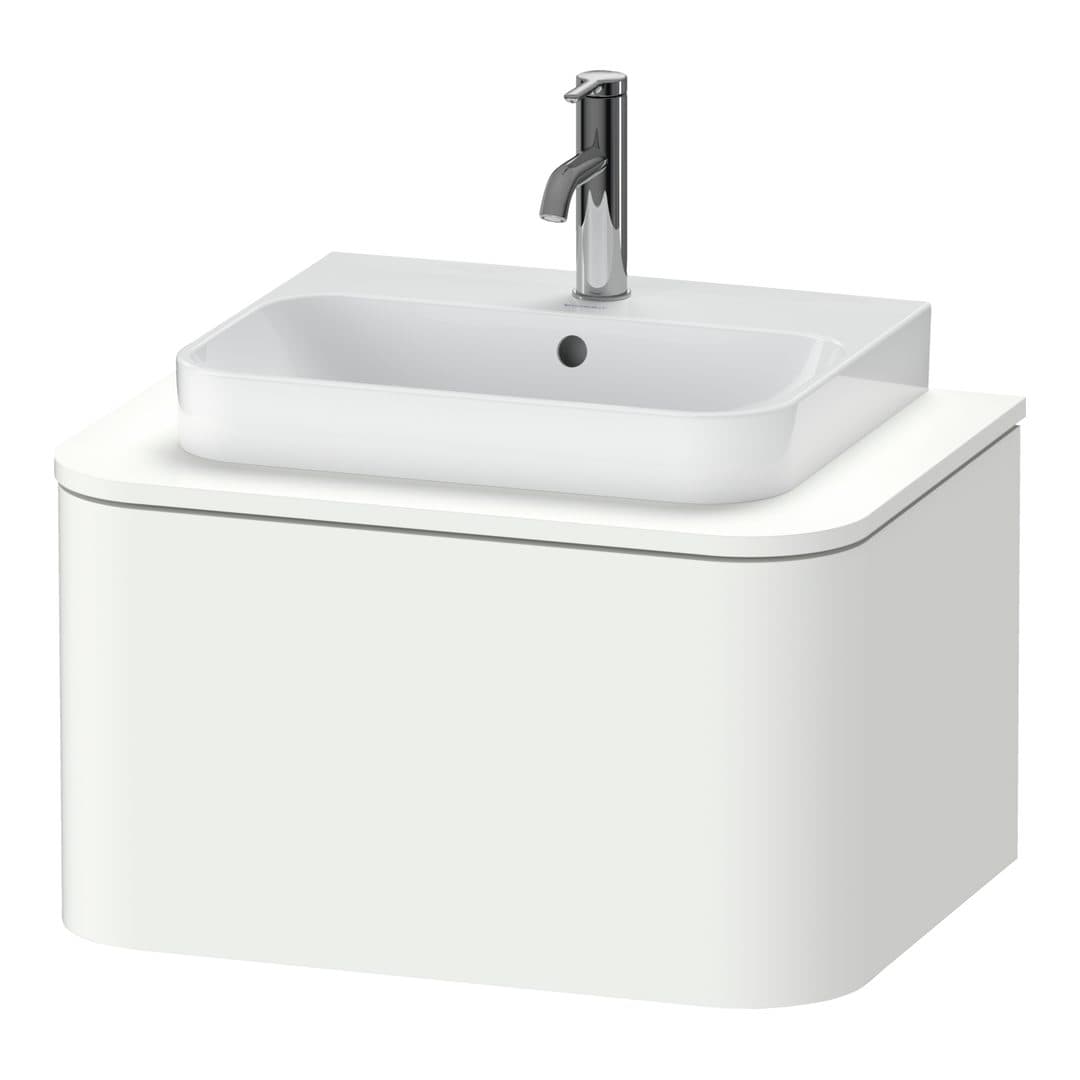 Duravit Happy D.2 – Έπιπλο Νιπτήρα – 650 mm, για κονσόλα, 1 συρτάρι, νιπτήρας κέντρο – White Super Matt, Decor (HP494008484)