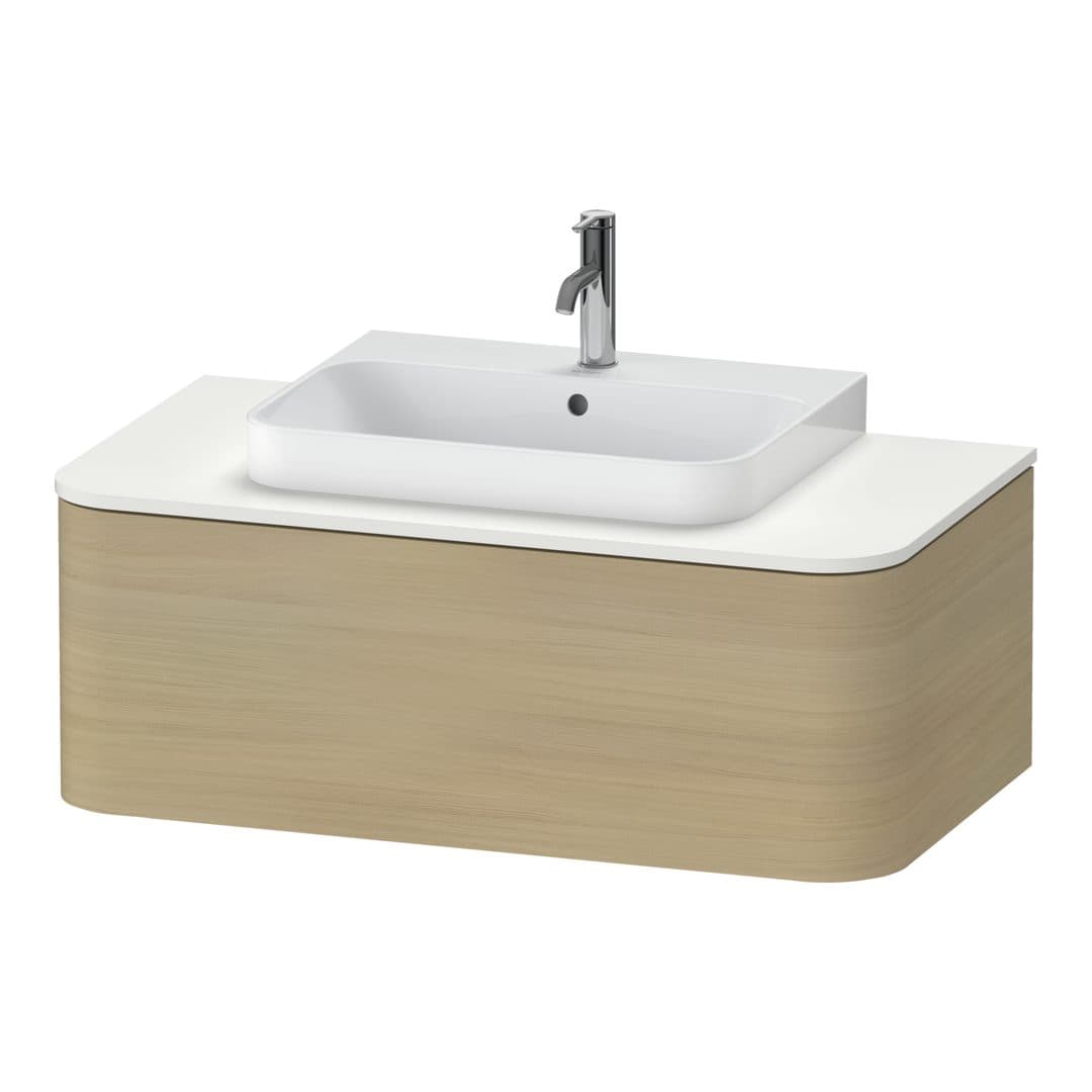 Duravit Happy D.2 – Έπιπλο Νιπτήρα – 1000 mm, για κονσόλα, 1 συρτάρι, νιπτήρας κέντρο – Mediterranean oak Matt, Real wood veneer (HP494107171)