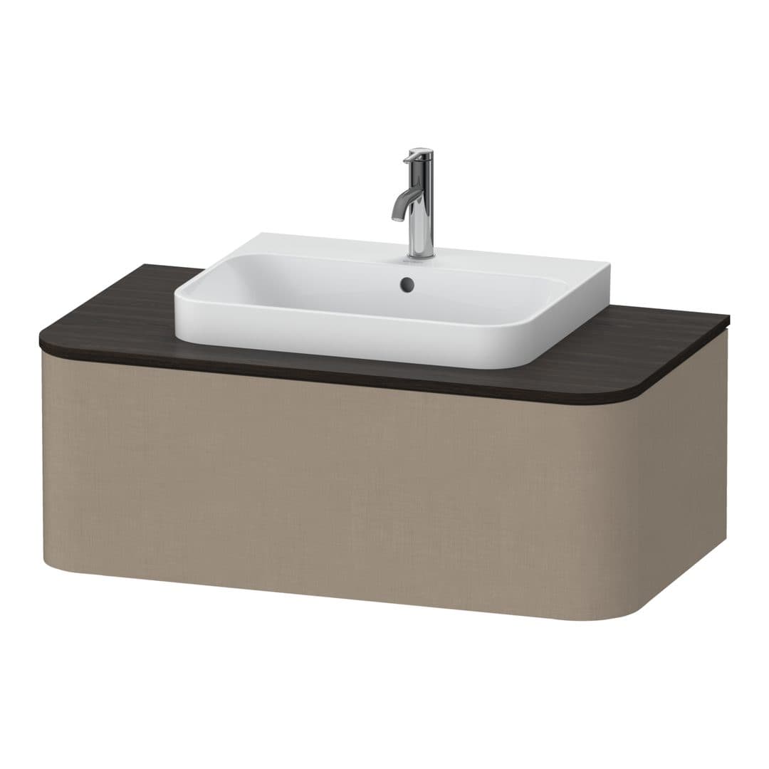 Duravit Happy D.2 – Έπιπλο Νιπτήρα – 1000 mm, για κονσόλα, 1 συρτάρι, νιπτήρας κέντρο – Linen Matt, Decor (HP494107575)