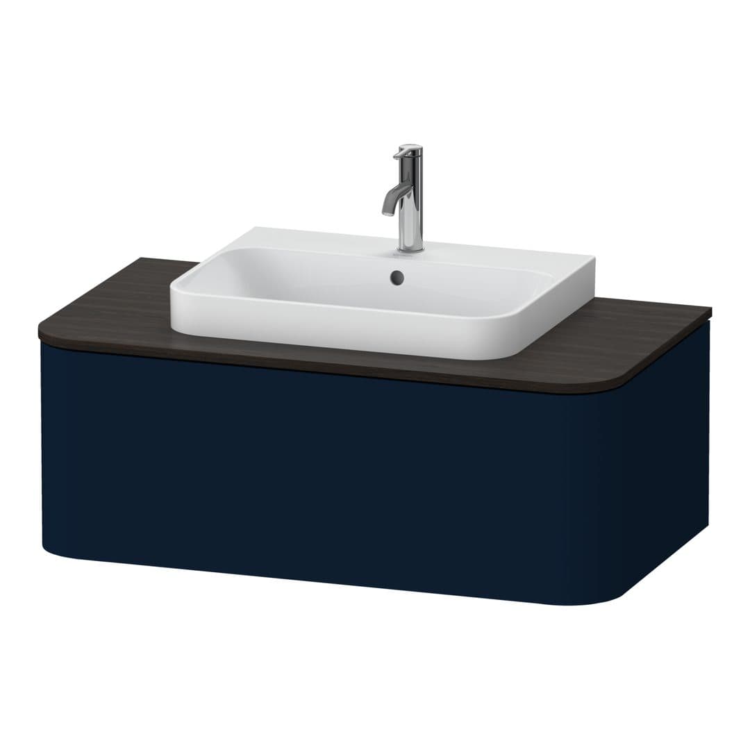 Duravit Happy D.2 – Έπιπλο Νιπτήρα – 1000 mm, για κονσόλα, 1 συρτάρι, νιπτήρας κέντρο – Night blue Satin Matt, Lacquer (HP494109898)