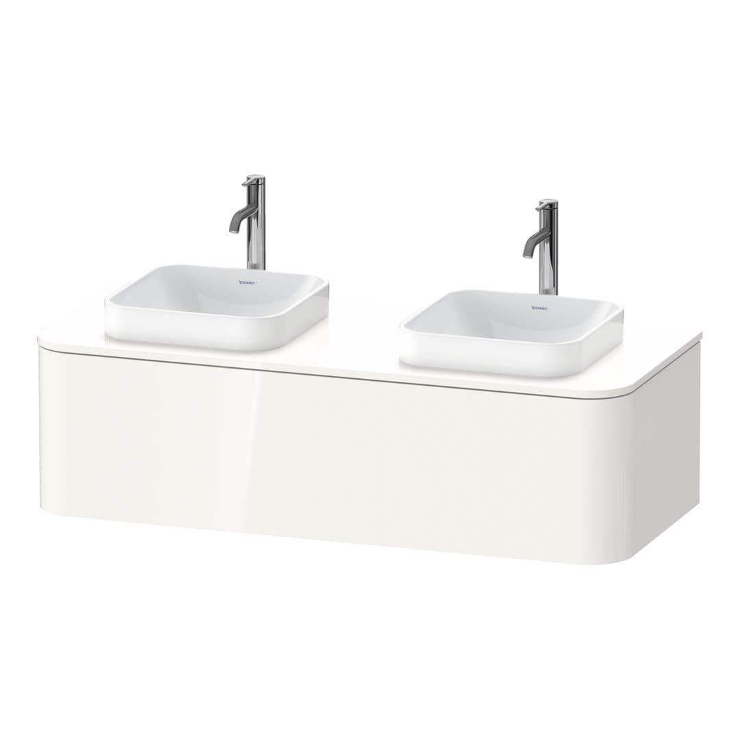 Duravit Happy D.2 – Έπιπλο Νιπτήρα – 1300 mm, για κονσόλα, 1 συρτάρι – White High Gloss, Decor (HP4943B2222)