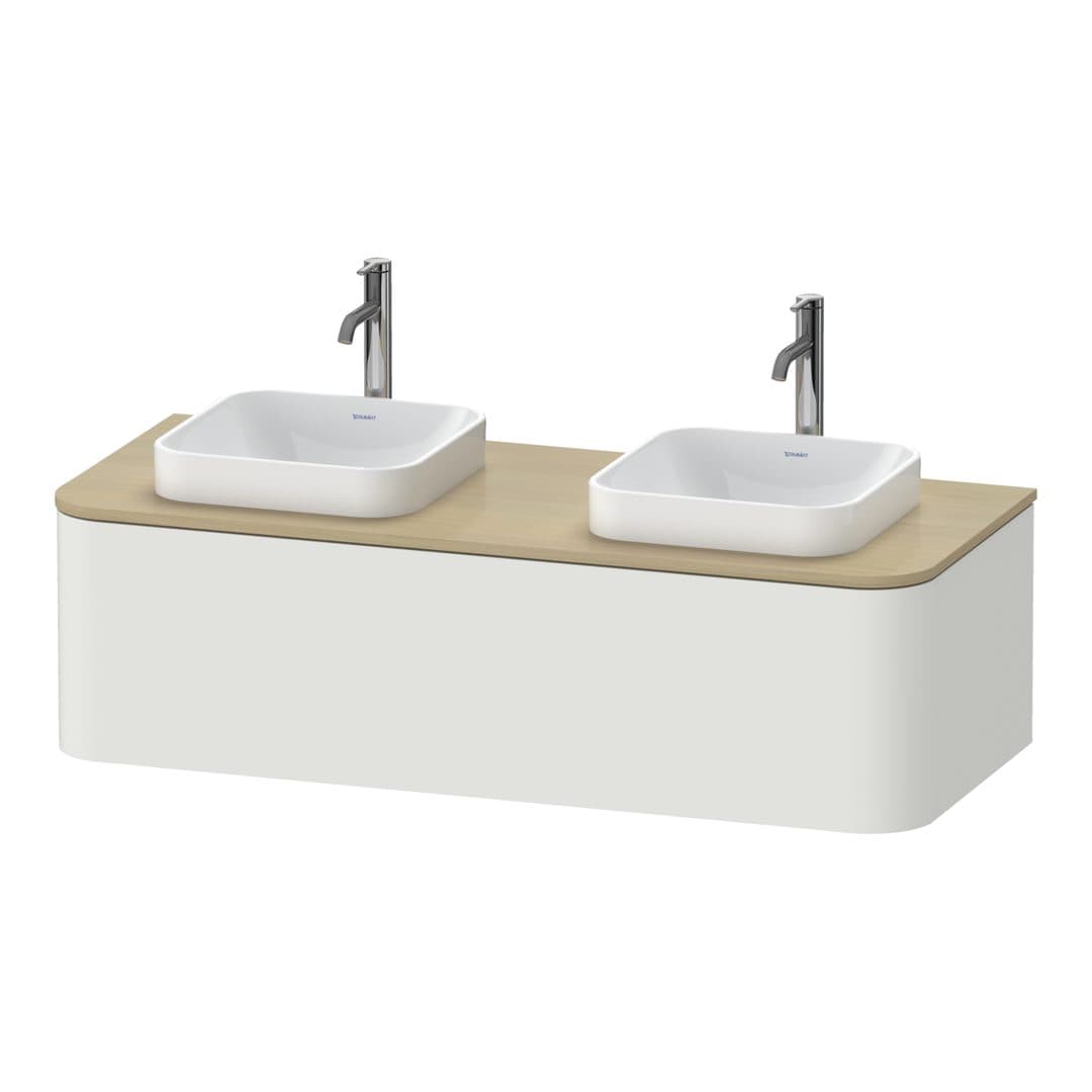 Duravit Happy D.2 – Έπιπλο Νιπτήρα – 1300 mm, για κονσόλα, 1 συρτάρι – Nordic white Satin Matt, Lacquer (HP4943B3939)