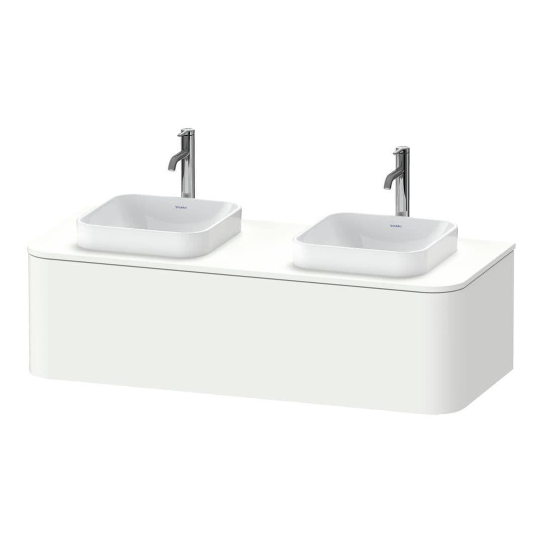 Duravit Happy D.2 – Έπιπλο Νιπτήρα – 1300 mm, για κονσόλα, 1 συρτάρι – White Super Matt, Decor (HP4943B8484)