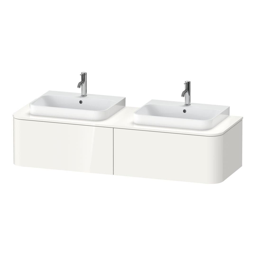 Duravit Happy D.2 – Έπιπλο Νιπτήρα – 1600 mm, για κονσόλα, 2 συρτάρια – White High Gloss, Decor (HP4946B2222)