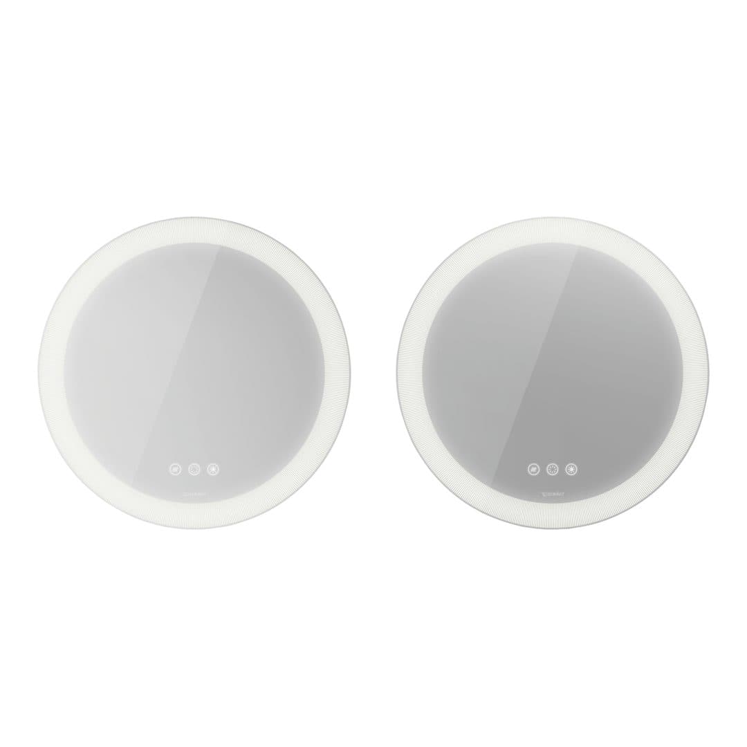 Duravit Happy D.2 – Καθρέπτης Μπάνιου – 700×700 mm, με φωτισμό LED, έκδοση S, μοντέλο HP7487 – White Matt (HP7487S00007000)