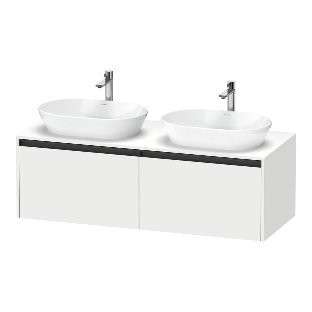 Duravit Ketho.2 – Έπιπλο Νιπτήρα – 1400 mm, για κονσόλα, 2 συρτάρια – White Matt, Decor (K24888B18180000)