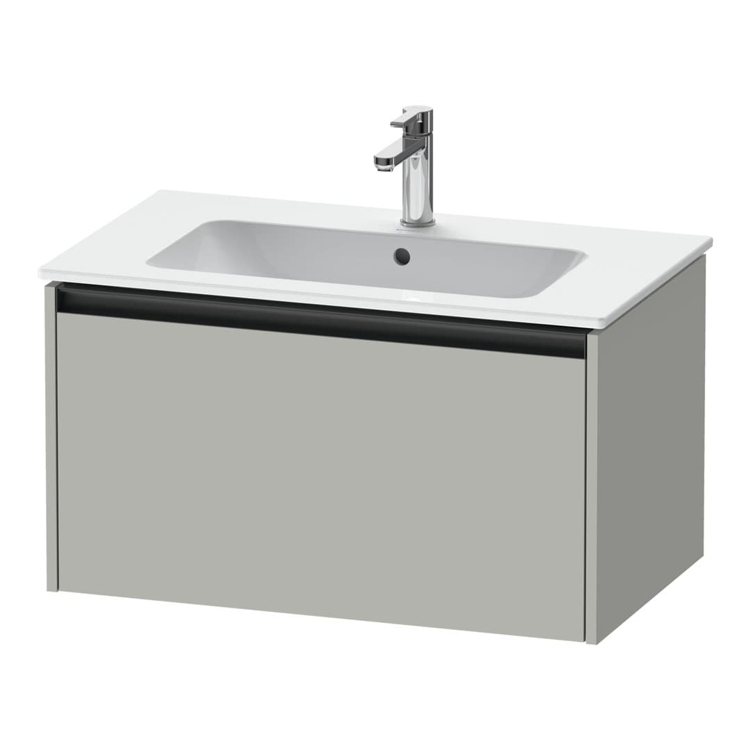 Duravit Ketho.2 – Έπιπλο Νιπτήρα – 810 mm, 1 συρτάρι – Concrete grey Matt, Decor (K25063007070000)