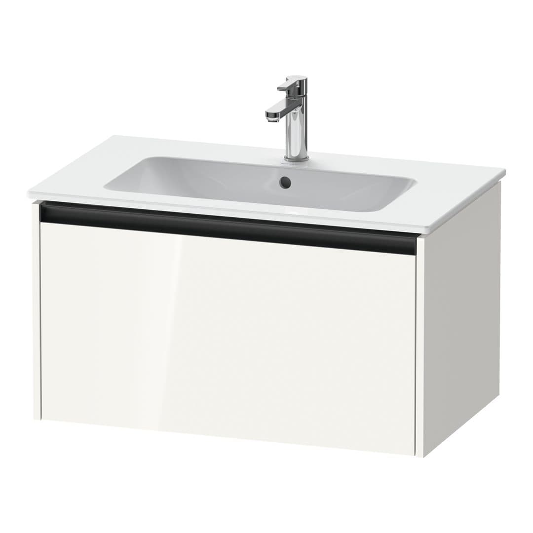 Duravit Ketho.2 – Έπιπλο Νιπτήρα – 810 mm, 1 συρτάρι – White High Gloss, Decor (K25063022220000)