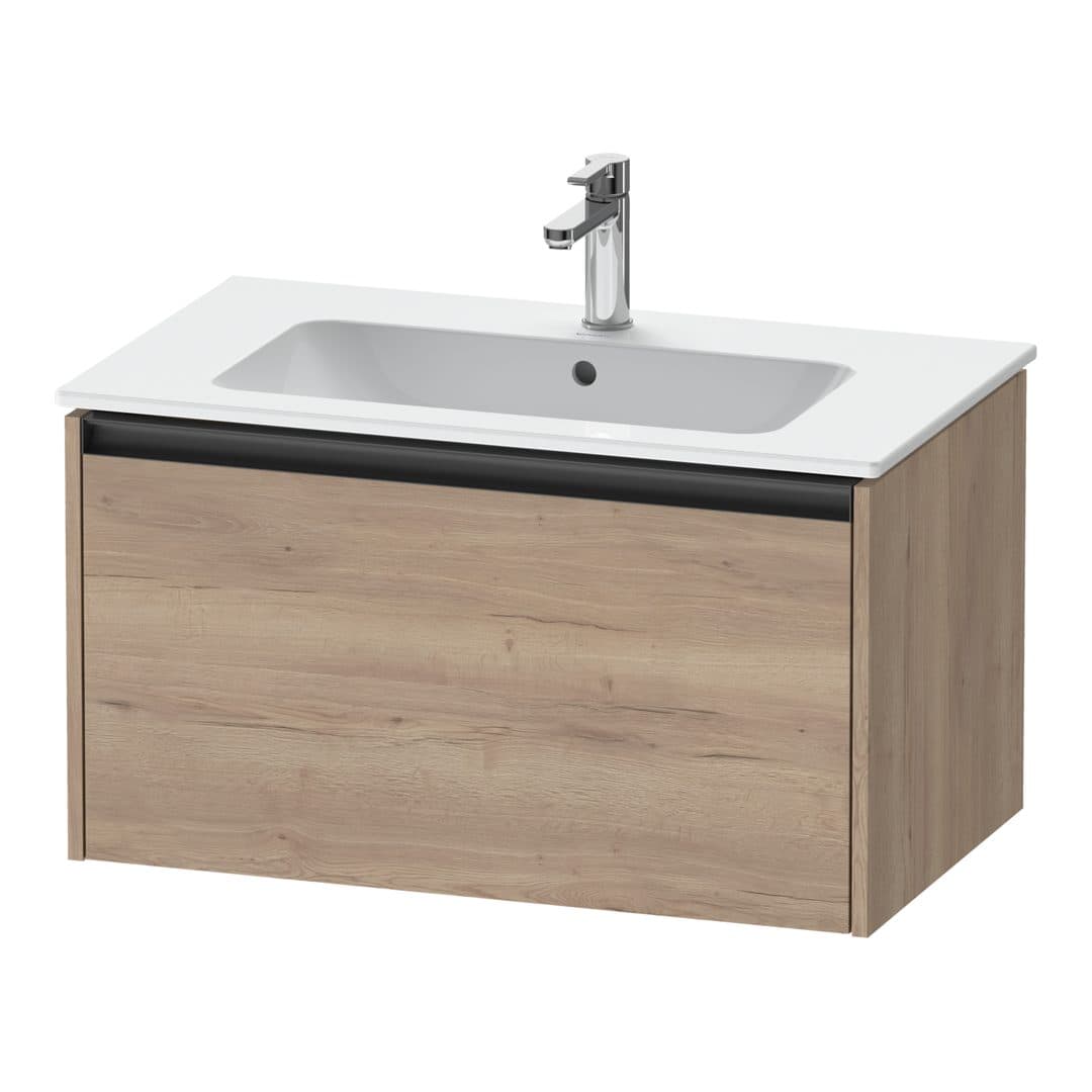 Duravit Ketho.2 – Έπιπλο Νιπτήρα – 810 mm, 1 συρτάρι – Marbled Oak Matt, Decor (K25063055550000)