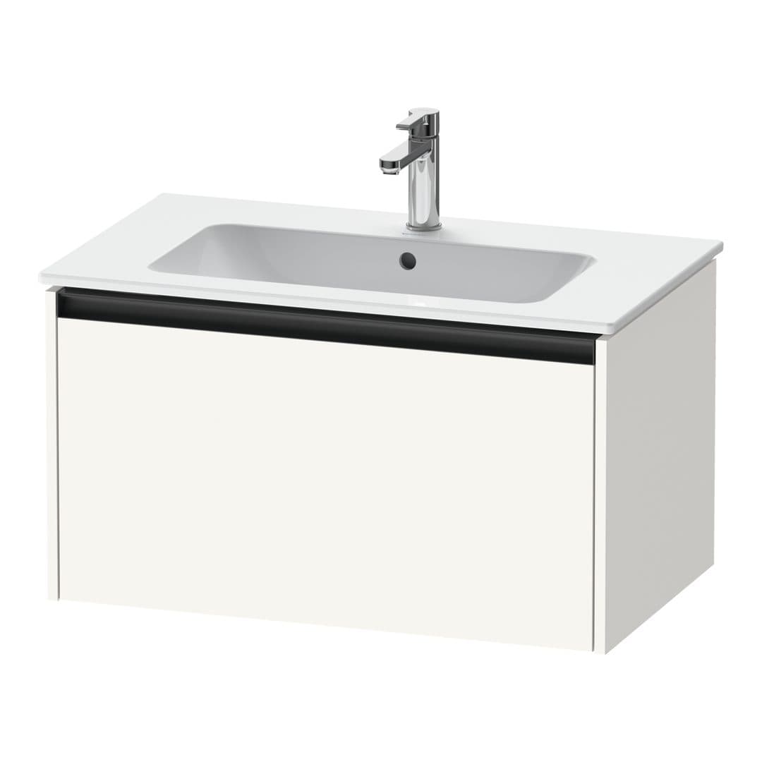 Duravit Ketho.2 – Έπιπλο Νιπτήρα – 810 mm, 1 συρτάρι – White Super Matt, Decor (K25063084840000)