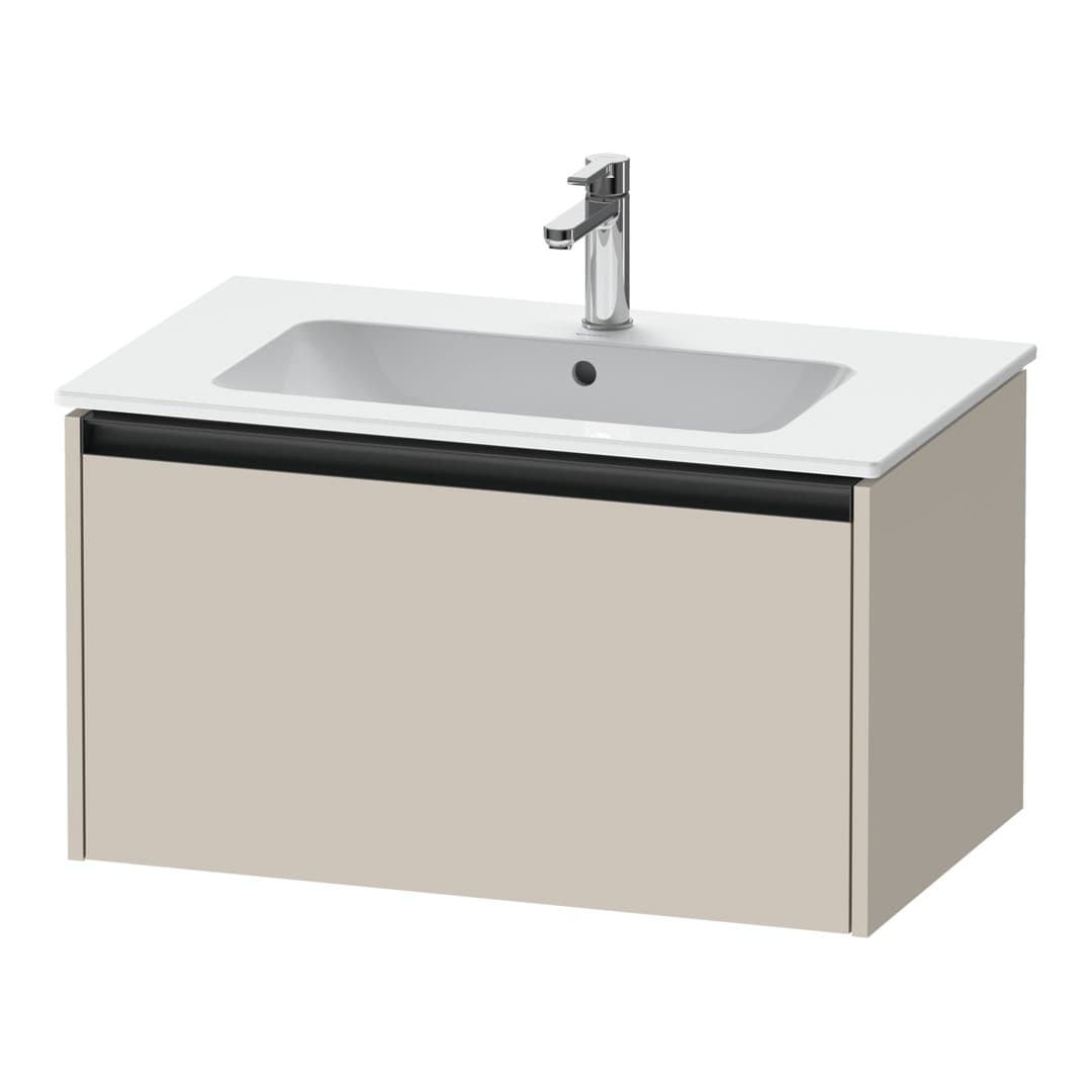 Duravit Ketho.2 – Έπιπλο Νιπτήρα – 810 mm, 1 συρτάρι – Taupe Matt, Decor (K25063091910000)