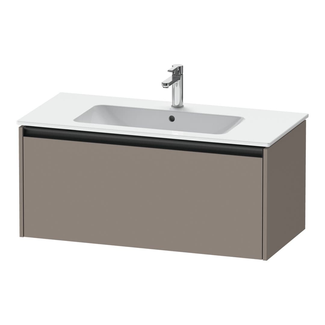 Duravit Ketho.2 – Έπιπλο Νιπτήρα – 1010 mm, 1 συρτάρι, νιπτήρας κέντρο – Basalte Matt, Decor (K25064043430000)