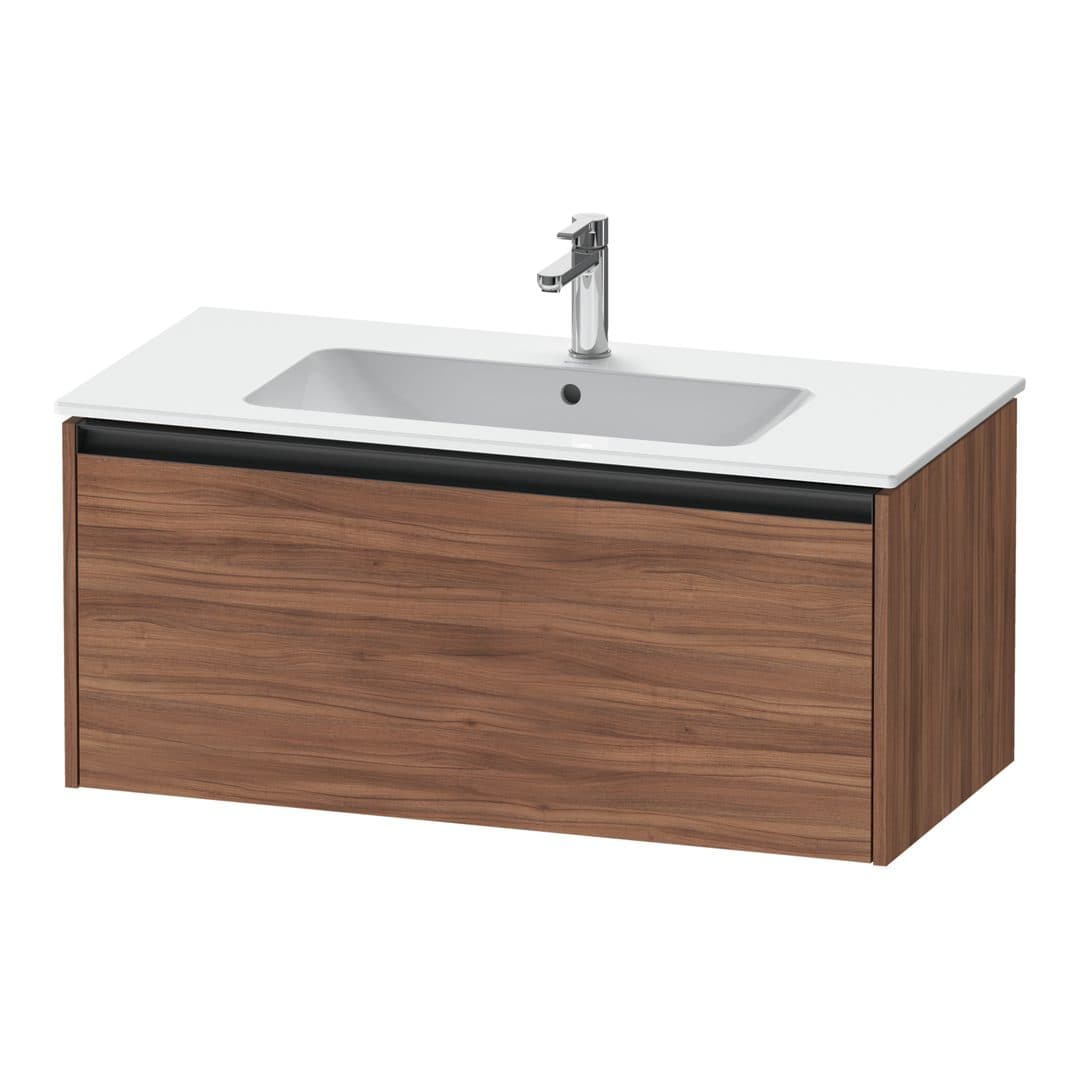 Duravit Ketho.2 – Έπιπλο Νιπτήρα – 1010 mm, 1 συρτάρι, νιπτήρας κέντρο – Walnut Matt, Decor (K25064079790000)