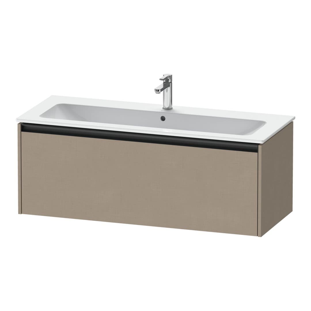 Duravit Ketho.2 – Έπιπλο Νιπτήρα – 1210 mm, 1 συρτάρι, νιπτήρας κέντρο – Linen Matt, Decor (K25065075750000)