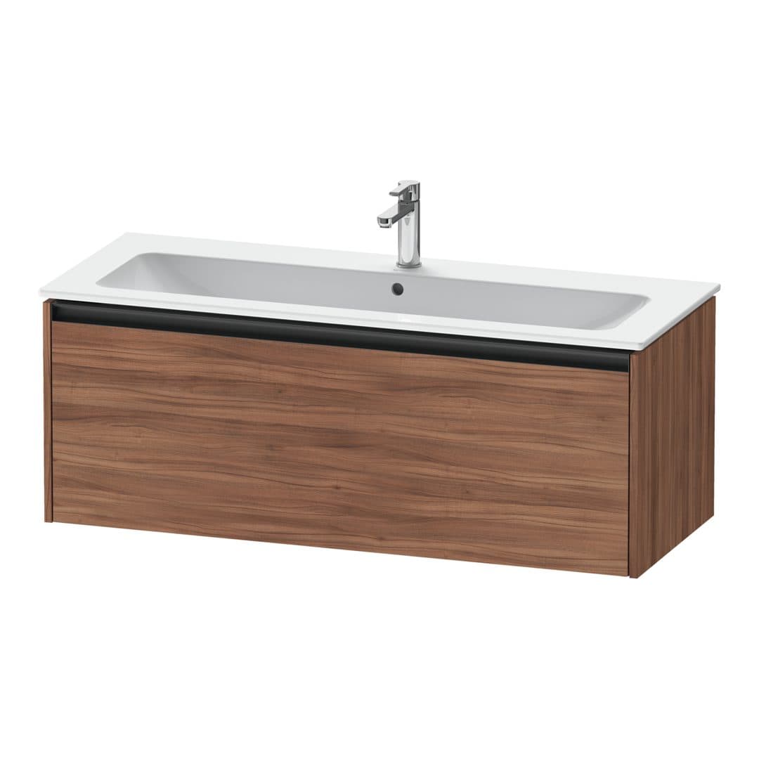 Duravit Ketho.2 – Έπιπλο Νιπτήρα – 1210 mm, 1 συρτάρι, νιπτήρας κέντρο – Walnut Matt, Decor (K25065079790000)