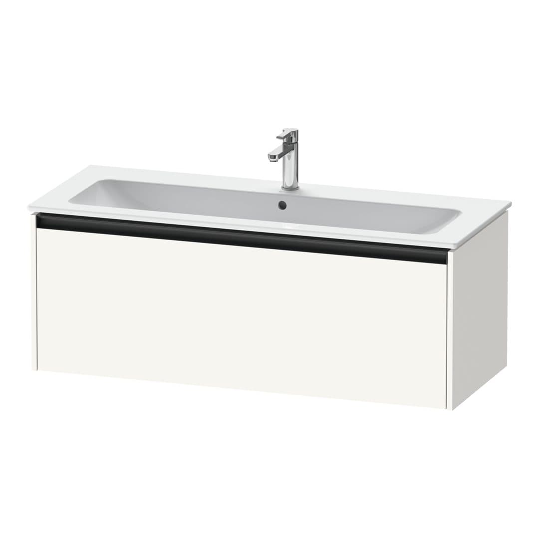Duravit Ketho.2 – Έπιπλο Νιπτήρα – 1210 mm, 1 συρτάρι, νιπτήρας κέντρο – White Super Matt, Decor (K25065084840000)