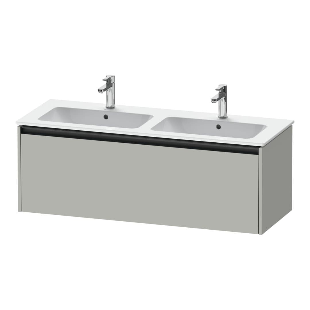 Duravit Ketho.2 – Έπιπλο Νιπτήρα – 1280 mm, 1 συρτάρι – Concrete grey Matt, Decor (K25066007070000)