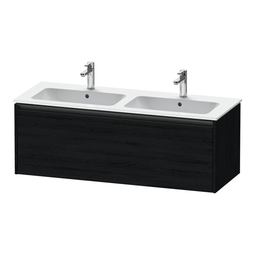 Duravit Ketho.2 – Έπιπλο Νιπτήρα – 1280 mm, 1 συρτάρι – Black oak Matt, Decor (K25066016160000)